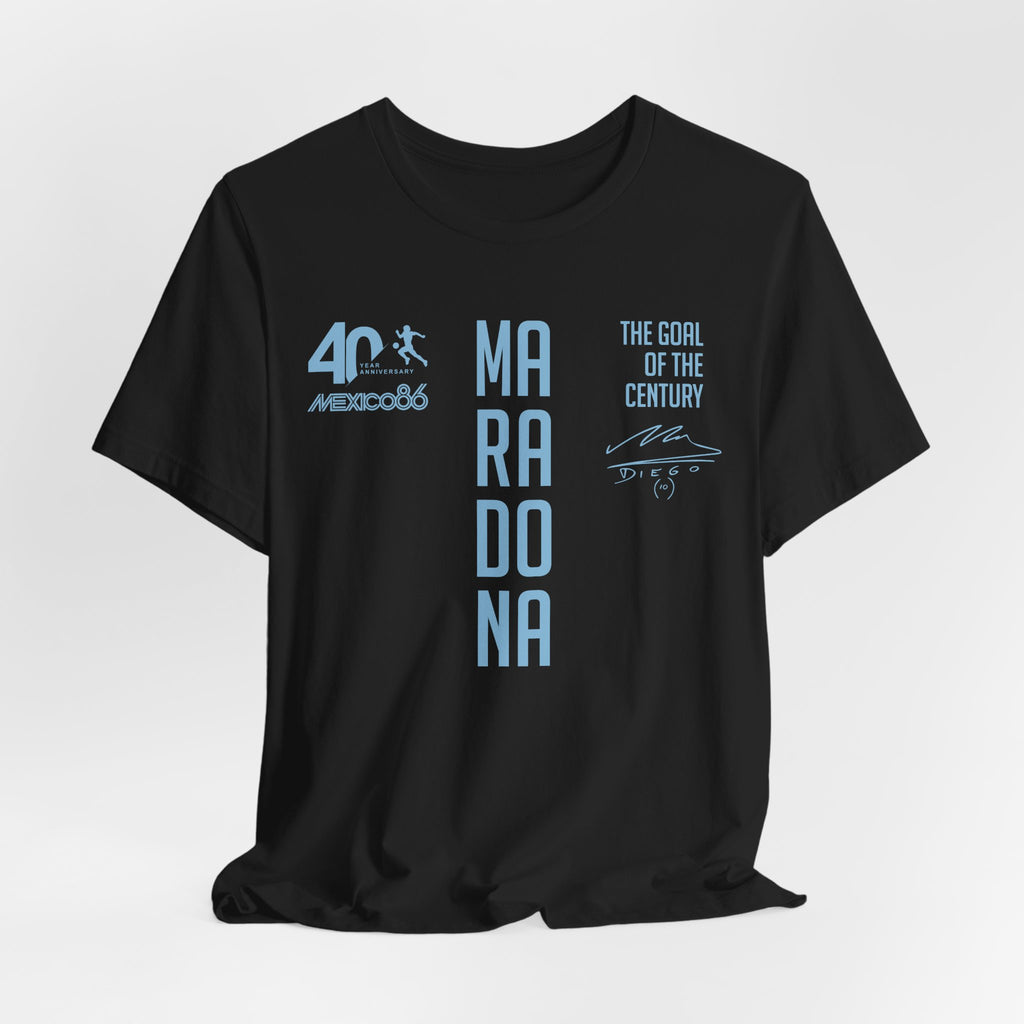Maradona Vertical Goal of the Century 40th Anniversary Tee