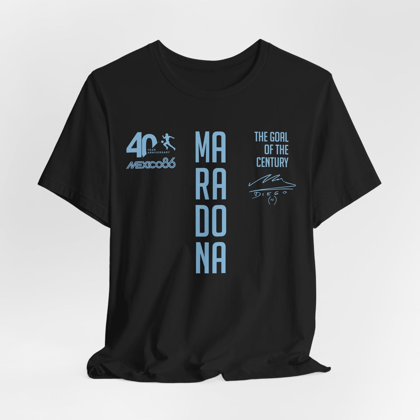 Maradona Vertical Goal of the Century 40th Anniversary Tee