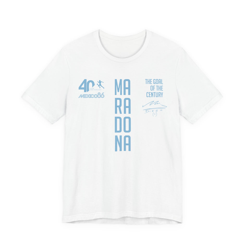 Maradona Vertical Goal of the Century 40th Anniversary Tee