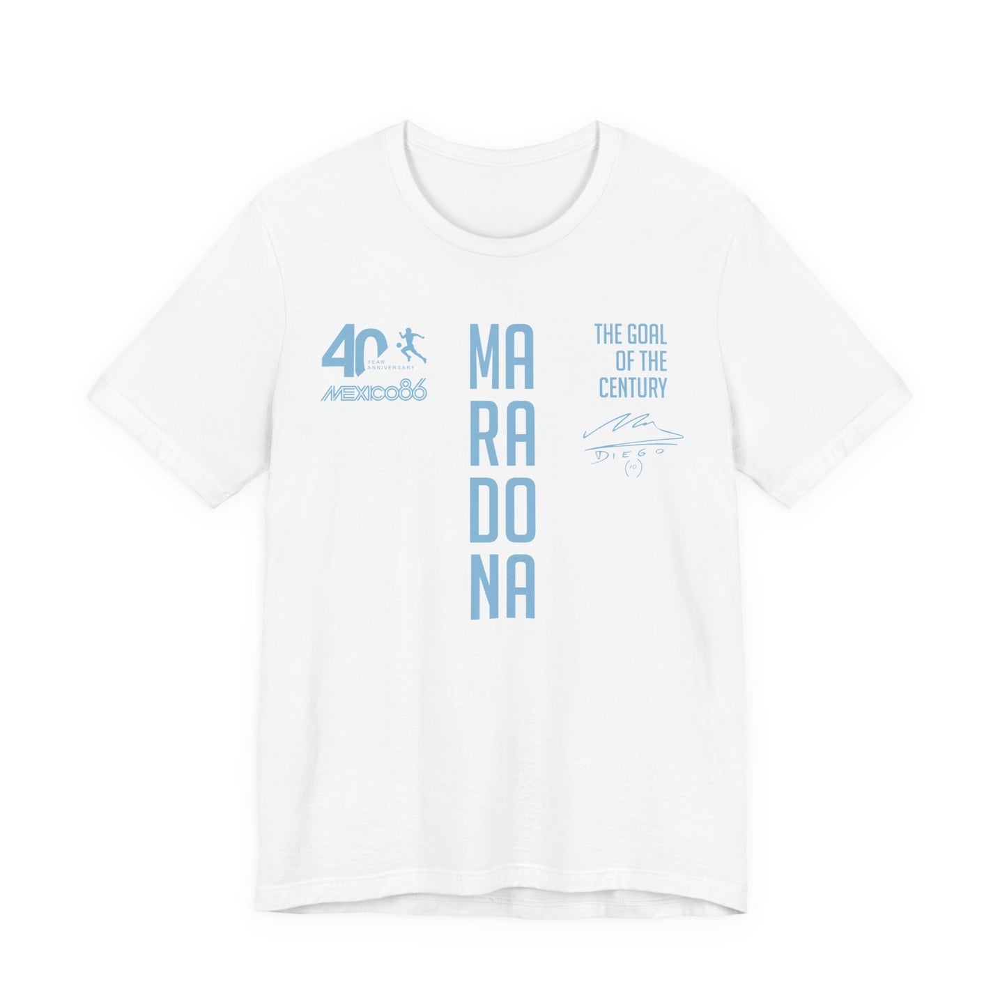 Maradona Vertical Goal of the Century 40th Anniversary Tee