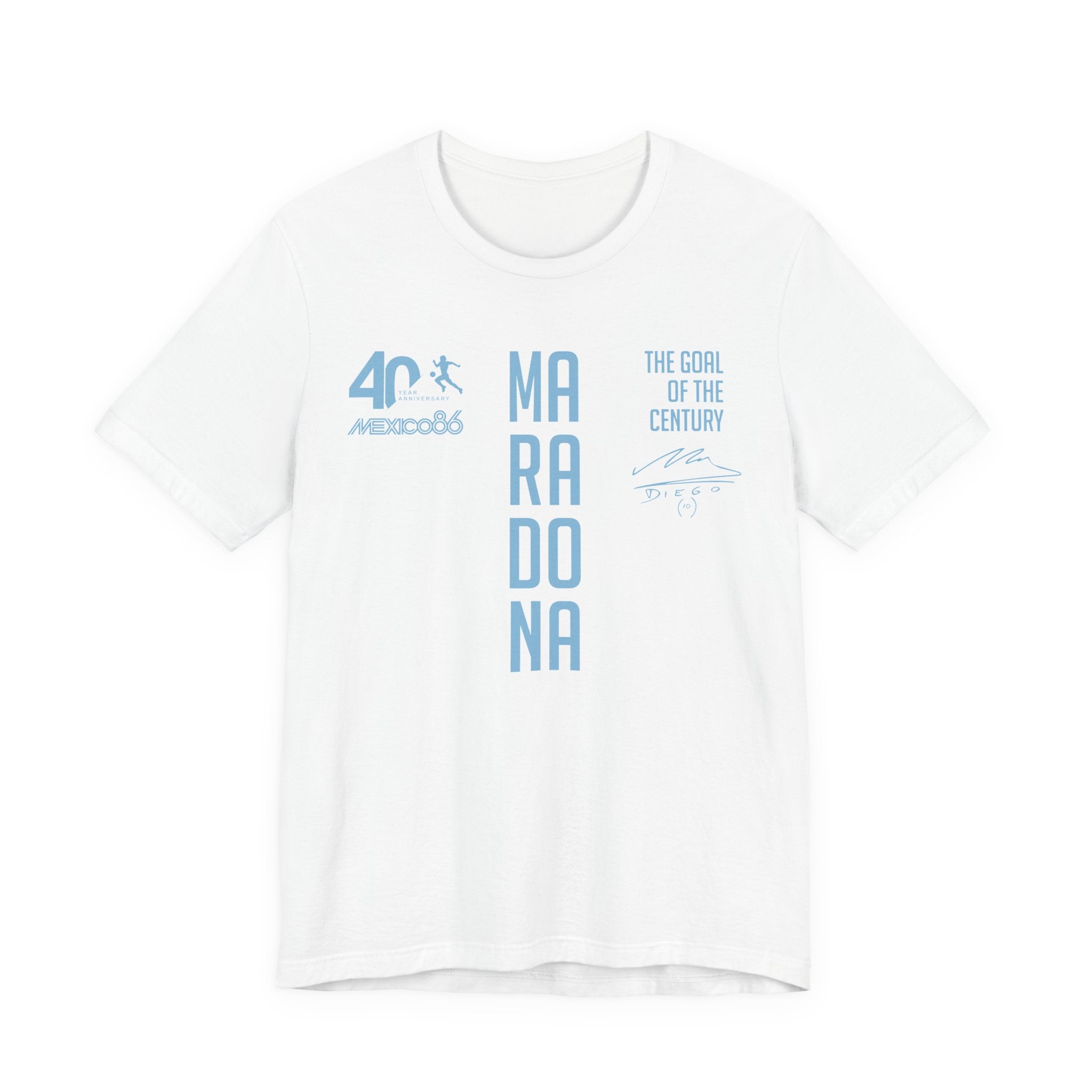Maradona Vertical Goal of the Century 40th Anniversary Tee
