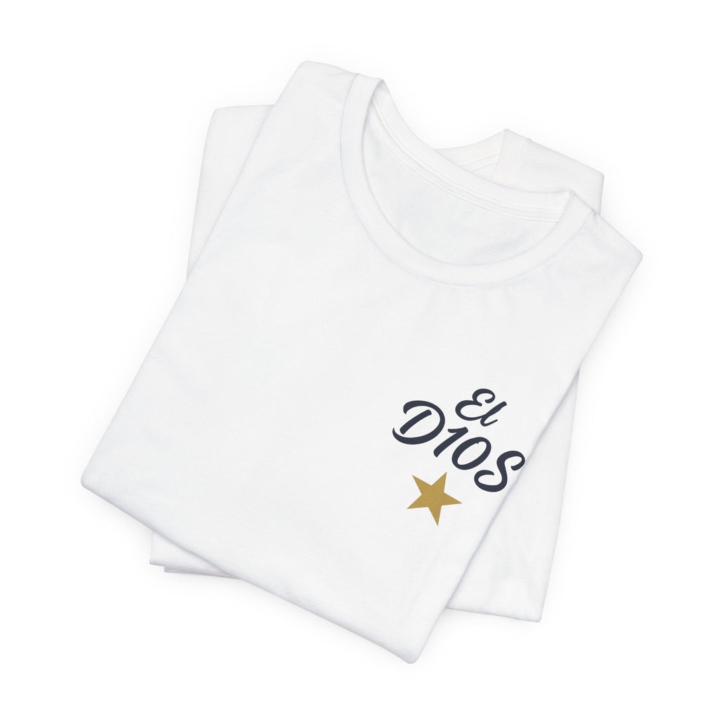 Maradona 'El D10S' Greatest of All Time Tribute Tee White