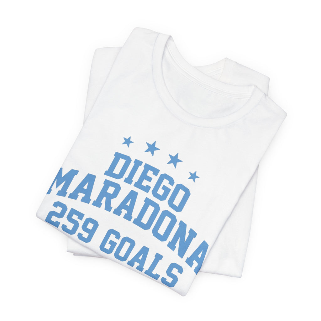 Maradona 259 Goals Tee — Copa del Mundo & Villa Fiorito Tribute T-Shirt