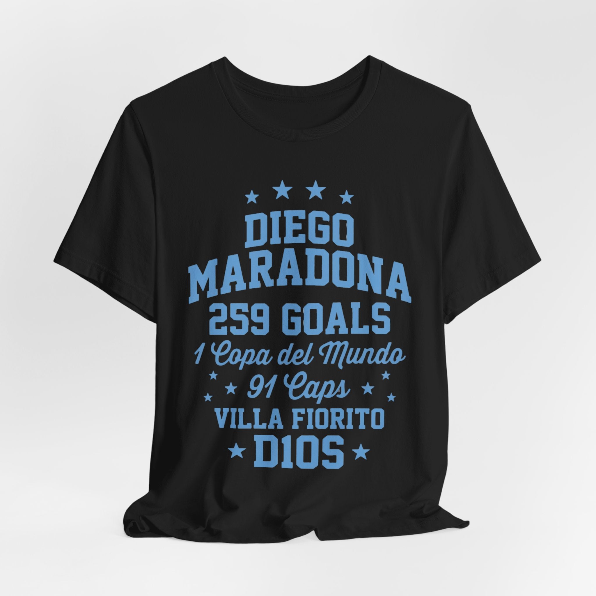 Maradona 259 Goals Tee — Copa del Mundo & Villa Fiorito Tribute T-Shirt