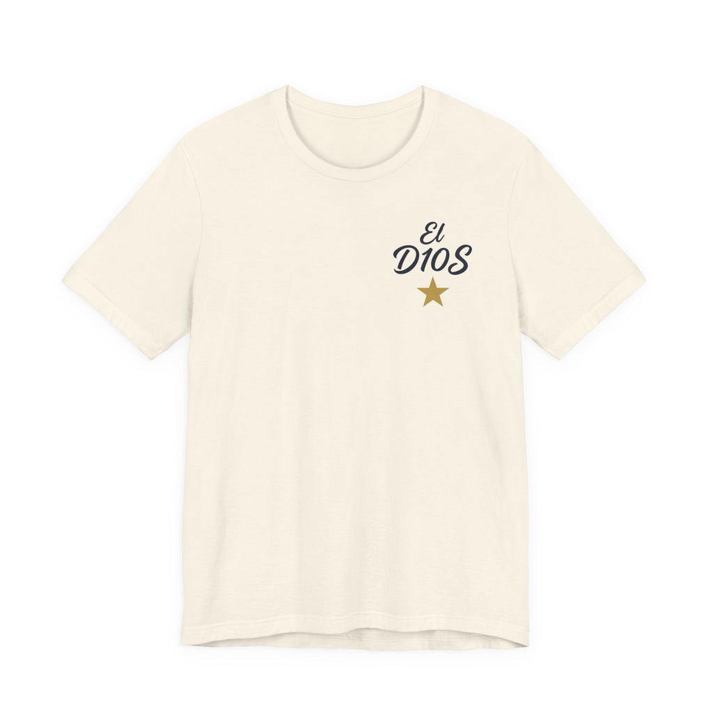 Maradona 'El D10S' Greatest of All Time Tribute Tee White