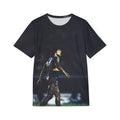 Football Legend Photo Jersey — Mud-Covered Player Stadium Print