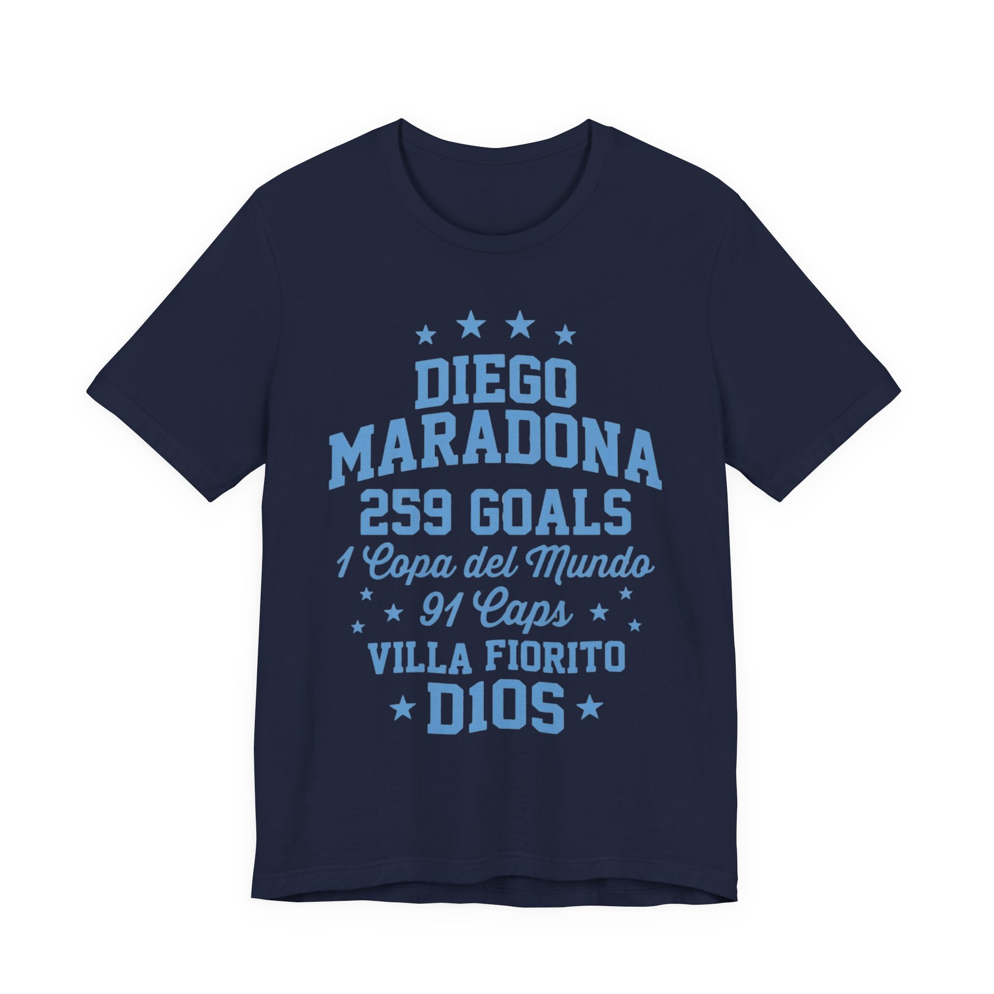Maradona 259 Goals Tee — Copa del Mundo & Villa Fiorito Tribute T-Shirt