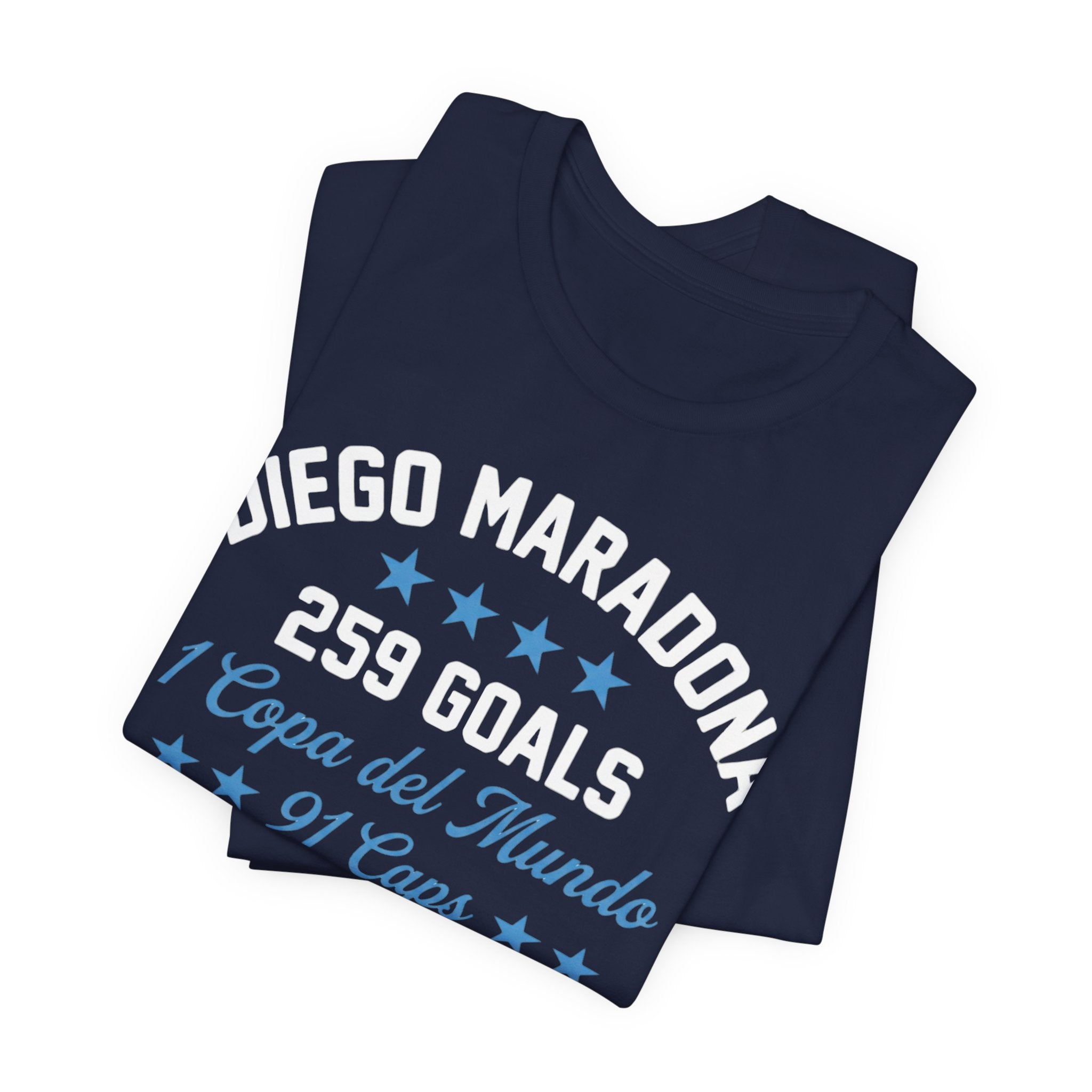 Maradona 259 Goals Tee — Copa del Mundo & Villa Fiorito Tribute T-Shirt (Dark)