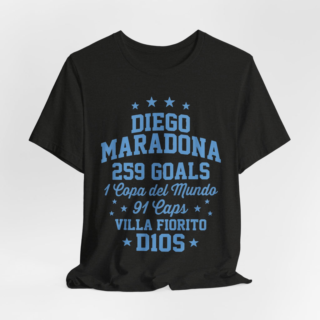 Maradona 259 Goals Tee — Copa del Mundo & Villa Fiorito Tribute T-Shirt