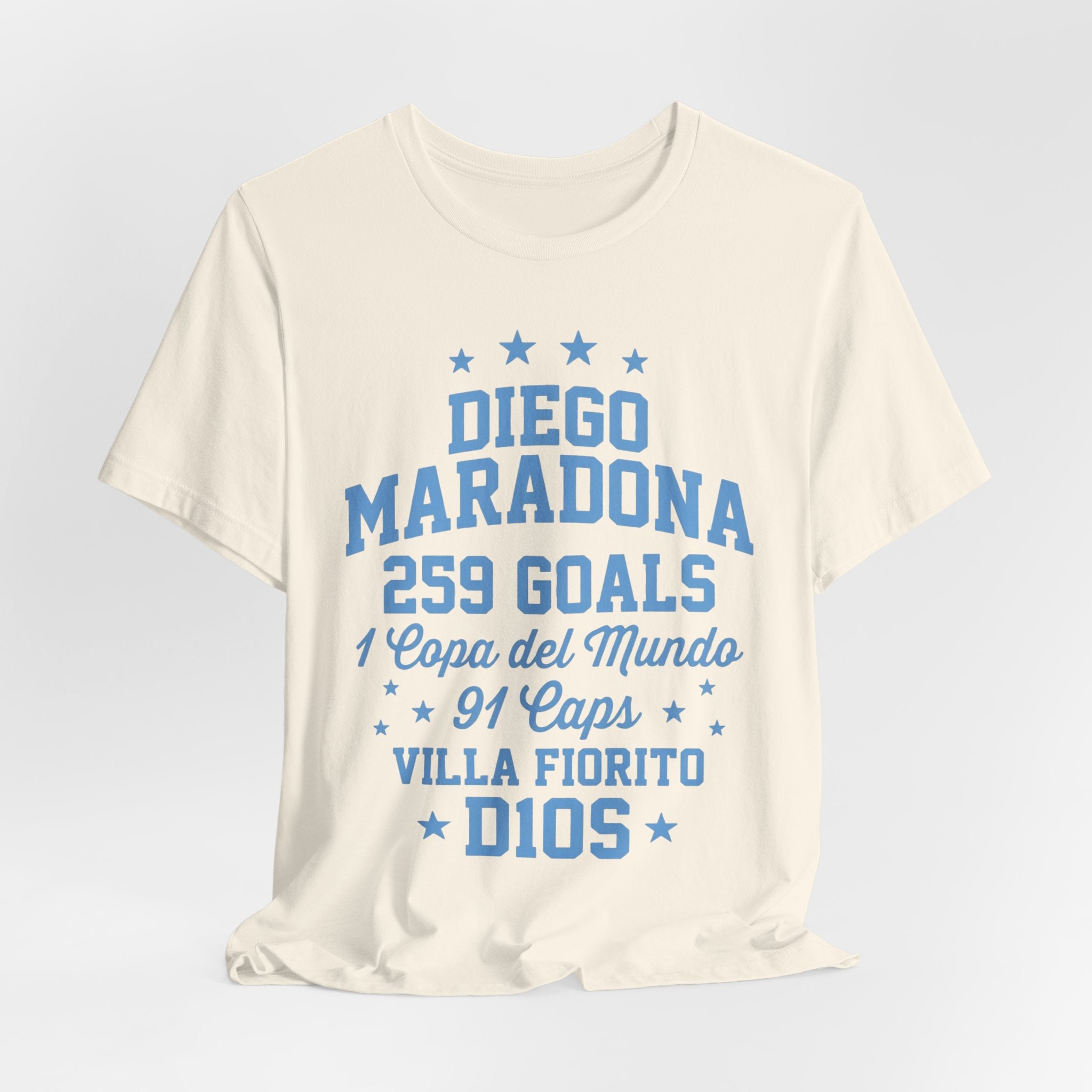 Maradona 259 Goals Tee — Copa del Mundo & Villa Fiorito Tribute T-Shirt