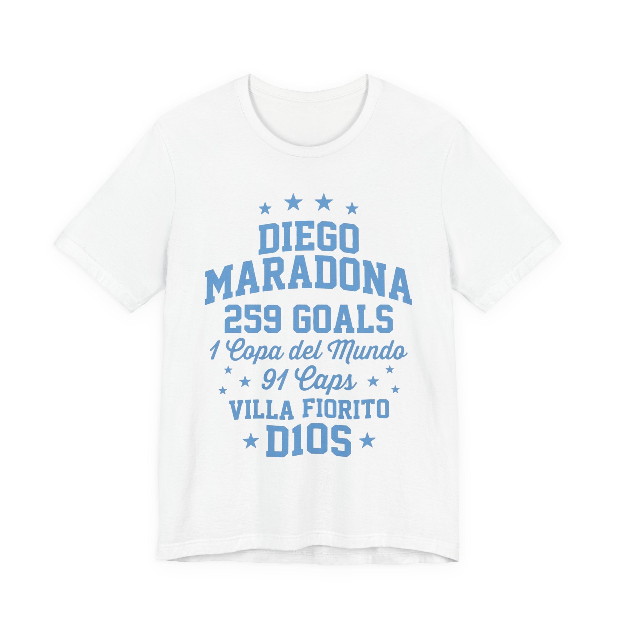Maradona 259 Goals Tee — Copa del Mundo & Villa Fiorito Tribute T-Shirt