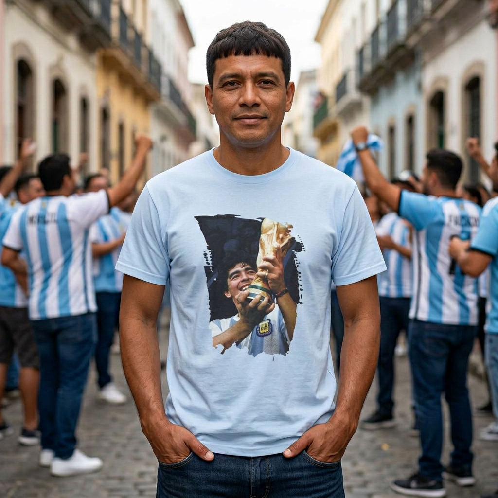 Maradona Hero of '86 Tee
