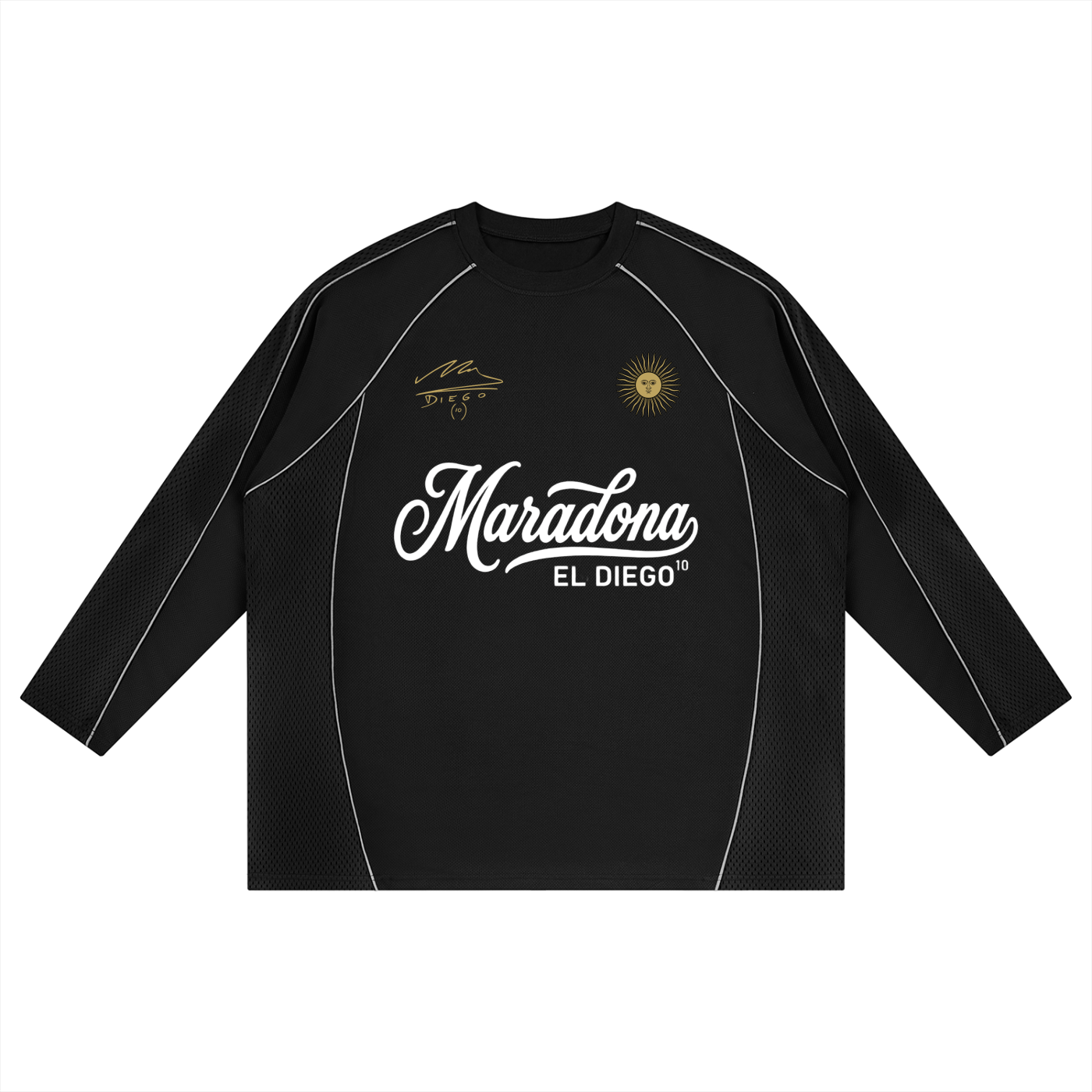 Maradona El Diego Paneled Raglan Jersey