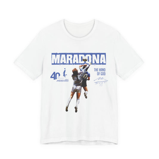 Maradona Hand of God 40th Anniversary Tee
