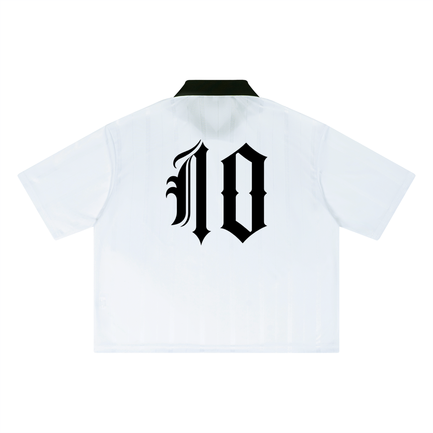 Maradona Midnight Striped Collared Boxy Jersey
