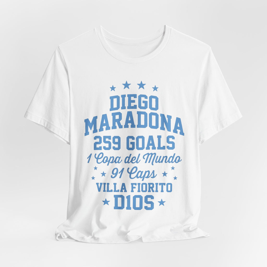 Maradona 259 Goals Tee — Copa del Mundo & Villa Fiorito Tribute T-Shirt