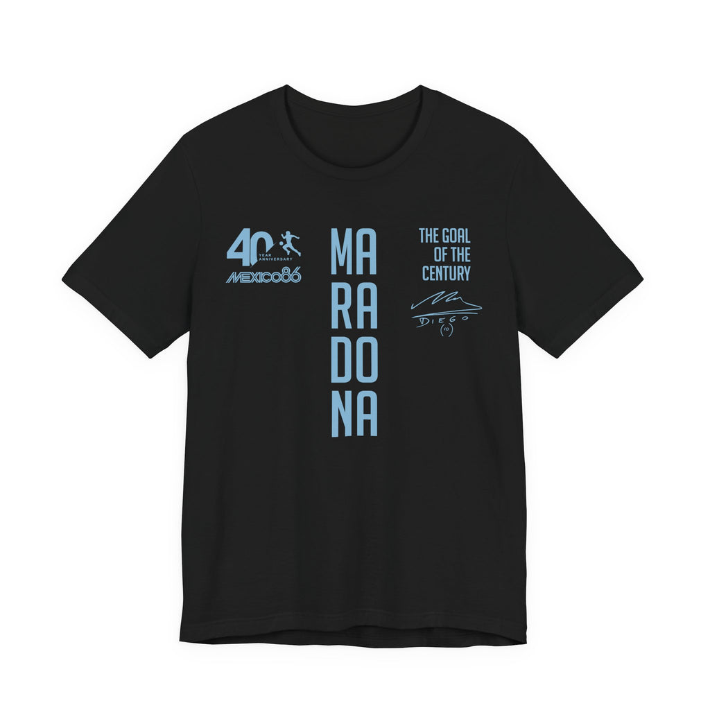Maradona Vertical Goal of the Century 40th Anniversary Tee