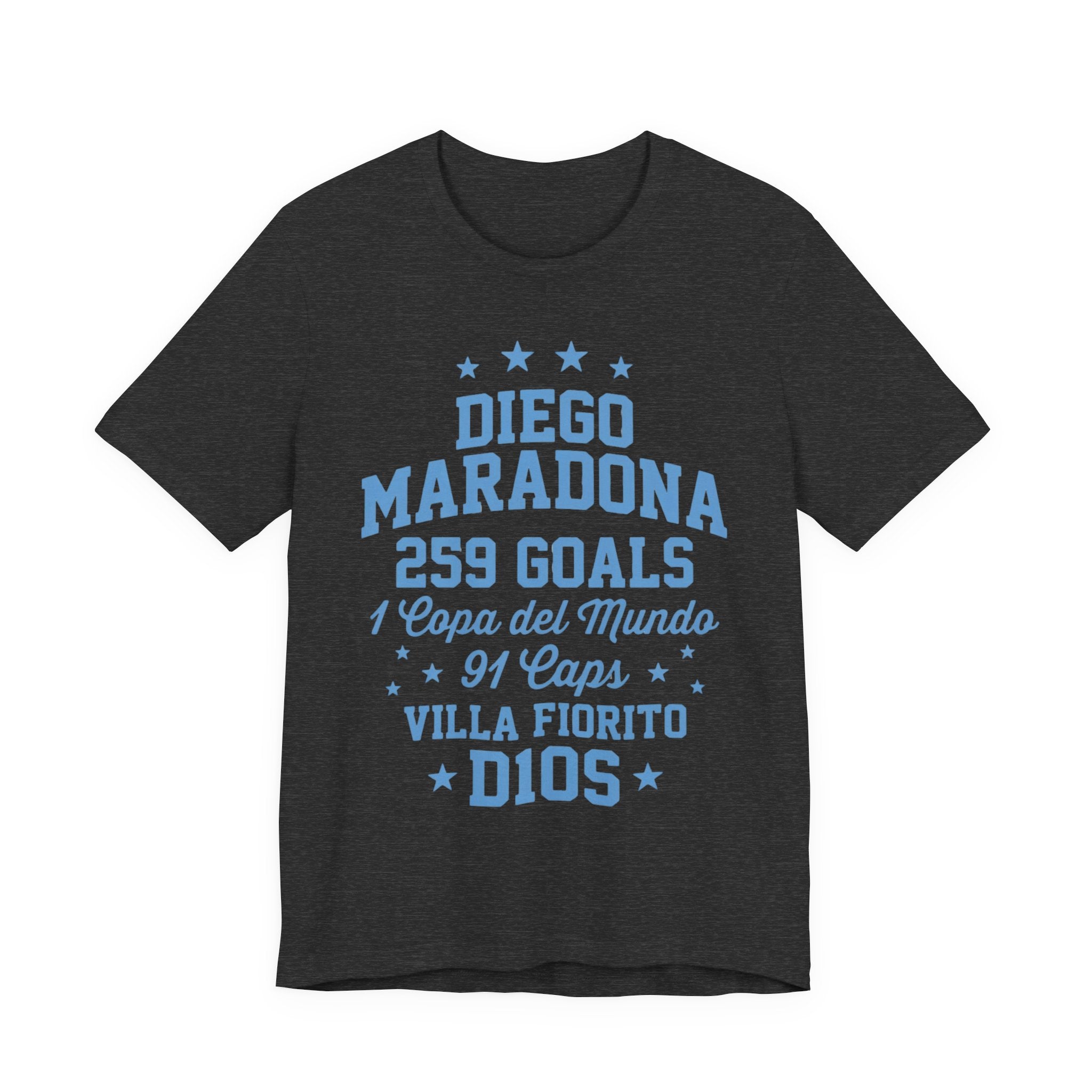 Maradona 259 Goals Tee — Copa del Mundo & Villa Fiorito Tribute T-Shirt