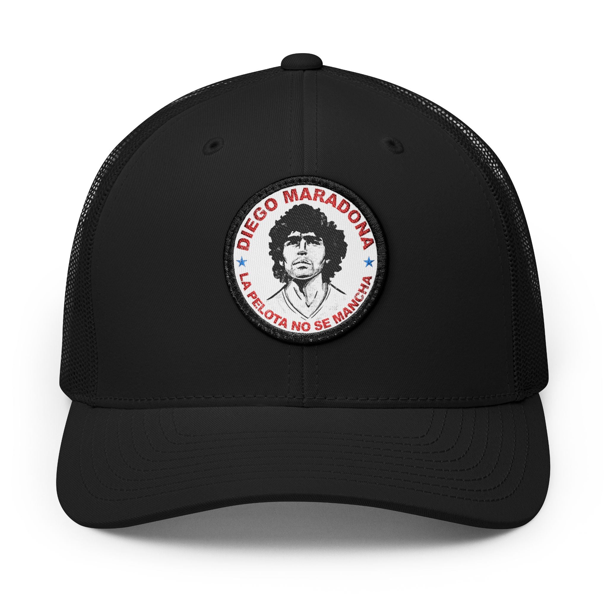 La Pelota No Se Mancha Embroidered Patch Trucker Hat