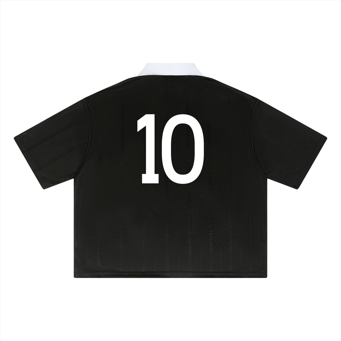 Maradona El Pibe de Oro Striped Collared Boxy Jersey