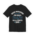 Maradona 259 Goals Tee — Copa del Mundo & Villa Fiorito Tribute T-Shirt (Dark)
