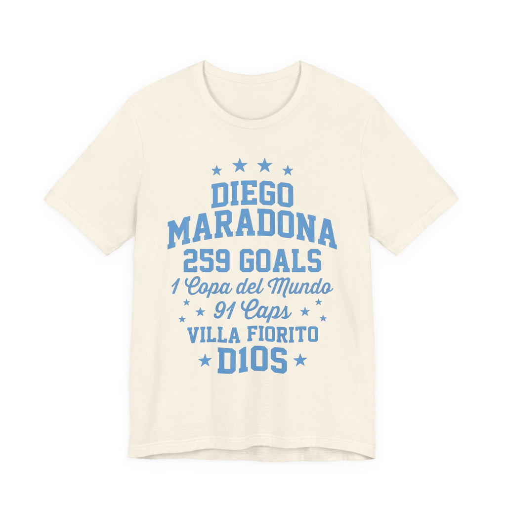 Maradona 259 Goals Tee — Copa del Mundo & Villa Fiorito Tribute T-Shirt