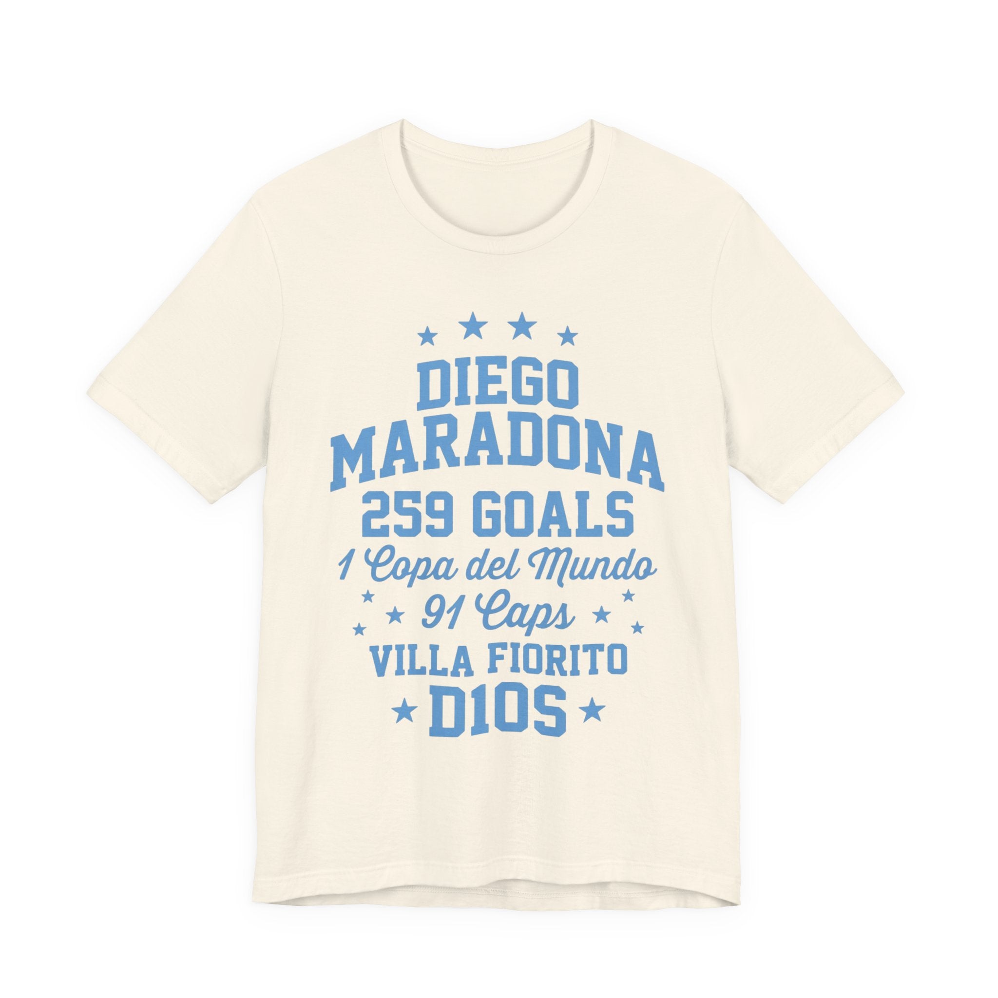 Maradona 259 Goals Tee — Copa del Mundo & Villa Fiorito Tribute T-Shirt