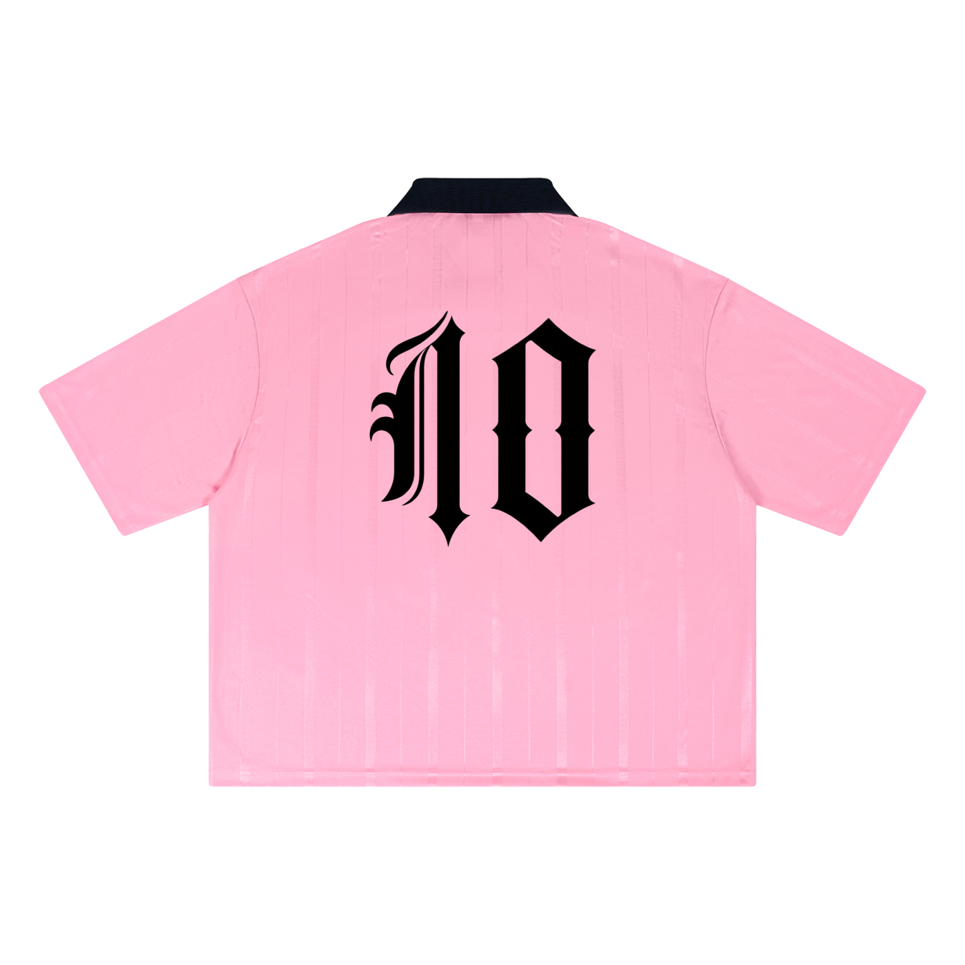 Maradona Midnight Striped Collared Boxy Jersey